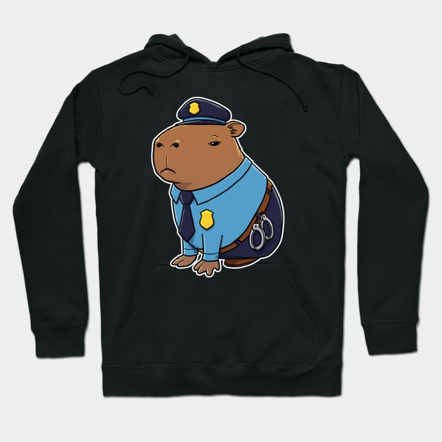 Capybara Police Costume Hoodie by capydays